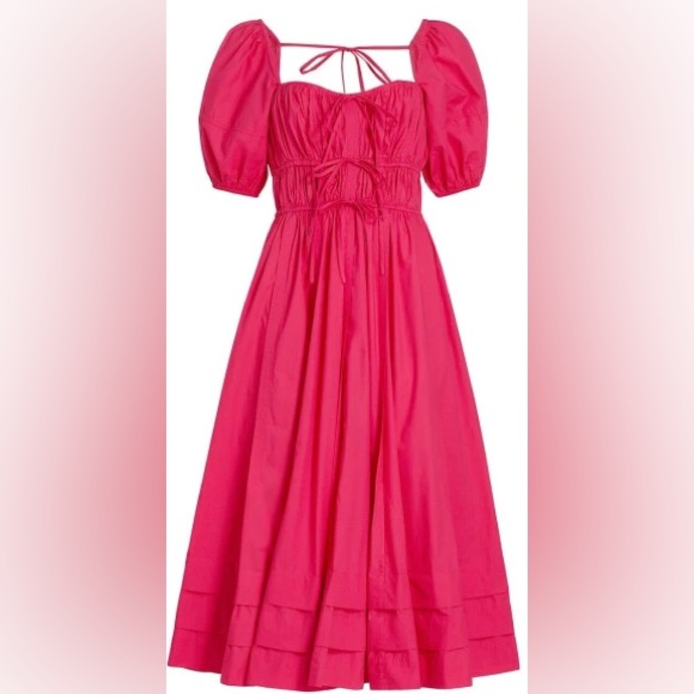 NWHT Ulla Johnson Palma Peasant Midi-Dress